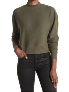 Abound Olive Cropped Sweatshirt